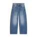 Mid waist loose fitting bucket shaped jeans Mid waist loose fitting bucket shaped jeans