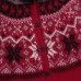 Jacquard fur collar hooded knitted jacket