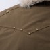 Mountain carved fur collar cotton jacket Mountain carved fur collar cotton jacket