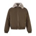 Mountain carved fur collar cotton jacket Mountain carved fur collar cotton jacket