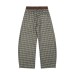 Loose plaid fleece sweatpants Loose plaid fleece sweatpants