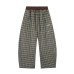 Loose plaid fleece sweatpants Loose plaid fleece sweatpants