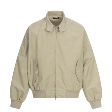 Loose corduroy stand up collar jacket