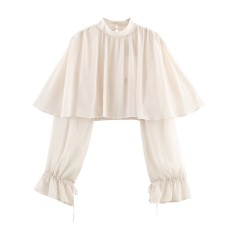 Stacked decorative top for women's clothing