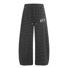 Loose wide leg striped sweatpants