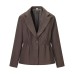 Fashionable Casual Solid Color Coat for Women  Versatile Outerwear