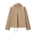 Fashionable  Style Women's Casual Versatile Belted Coat