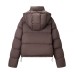 New Women's Fashionable Versatile Short Removable Hooded Cotton-Padded Coat