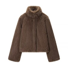 Fashionable Cozy Faux Fur Coat for Women - Casual Versatile Classic Style