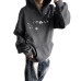 Starfish and Jellyfish Embroidered Pearl Beaded Hoodie for Women