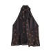 New Women's Fashion Polka Dot Chiffon Halter Neck Top