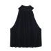 New Women's Clothing Bow Decorated Velvet Balloon Sleeve Top
