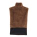 Street semi high neck hairy camisole top