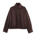 Retro loose short suede leather jacket Retro loose short suede leather jacket