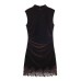 French lace velvet dress for women's wear