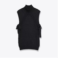 Minimally split design vest for women's clothing