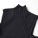Minimally split design vest for women's clothing