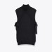 Minimally split design vest for women's clothing
