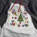 Design Heavy Embroidery Cartoon Cat Color-blocked Raglan Sleeve Loose Fleece Hoodie