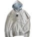 Chic Letter Embroidery Bow Hoodie with Lace Trim Patchwork
