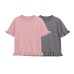 Chic Layered Knit Top with Short SleevesFashionable Women's Clothing Chic Layered Knit Top with Short SleevesFashionable Women's Clothing