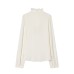 Ruffle trimmed ruffle collar viscose top