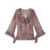 Elegant layered decorative shirt
