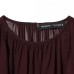 Commuting style elegant ruffled top