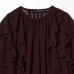 Commuting style elegant ruffled top