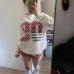 Style Star Number Hoodie Unisex Streetwear Loose Fit Long Sleeve Sweatshirt