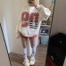 Style Star Number Hoodie Unisex Streetwear Loose Fit Long Sleeve Sweatshirt