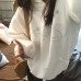 Style Silver Thread Star Embroidery Hooded White Sweatshirt for Women
