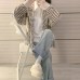 Casual striped hoodie sweatshirt for women