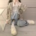 Casual striped hoodie sweatshirt for women