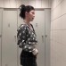 Retro Star Hoodie Women's Short Crop Top Casual Streetwear Jacket