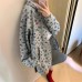 Retro Small Floral Hooded Zip-Up Sweatshirt Loose Casual Jacket