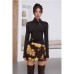 Stand up collar slim fit long sleeves TOP