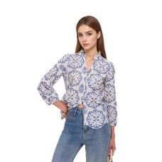 Stand up collar button up top