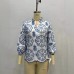 Stand up collar button up top