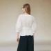 Irregular round neck top for women