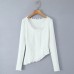 V-neck lace slim top