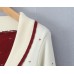 Collar button long sleeved top