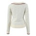 Collar button long sleeved top