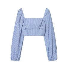 Style New Women's Fashionable Stripe Short Top Style New Women's Fashionable Stripe Short Top