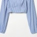 Style New Women's Fashionable Stripe Short Top
