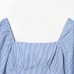 Style New Women's Fashionable Stripe Short Top