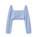 Style New Women's Fashionable Stripe Short Top