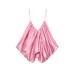 Silk textured pleated top for women's clothing