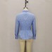 Collar pleated waist cinching top