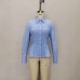 Collar pleated waist cinching top
